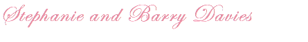 Stephanie and Barry Davies