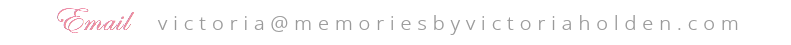 Email victoria@memoriesbyvictoriaholden.com
