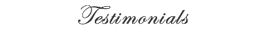 Testimonials